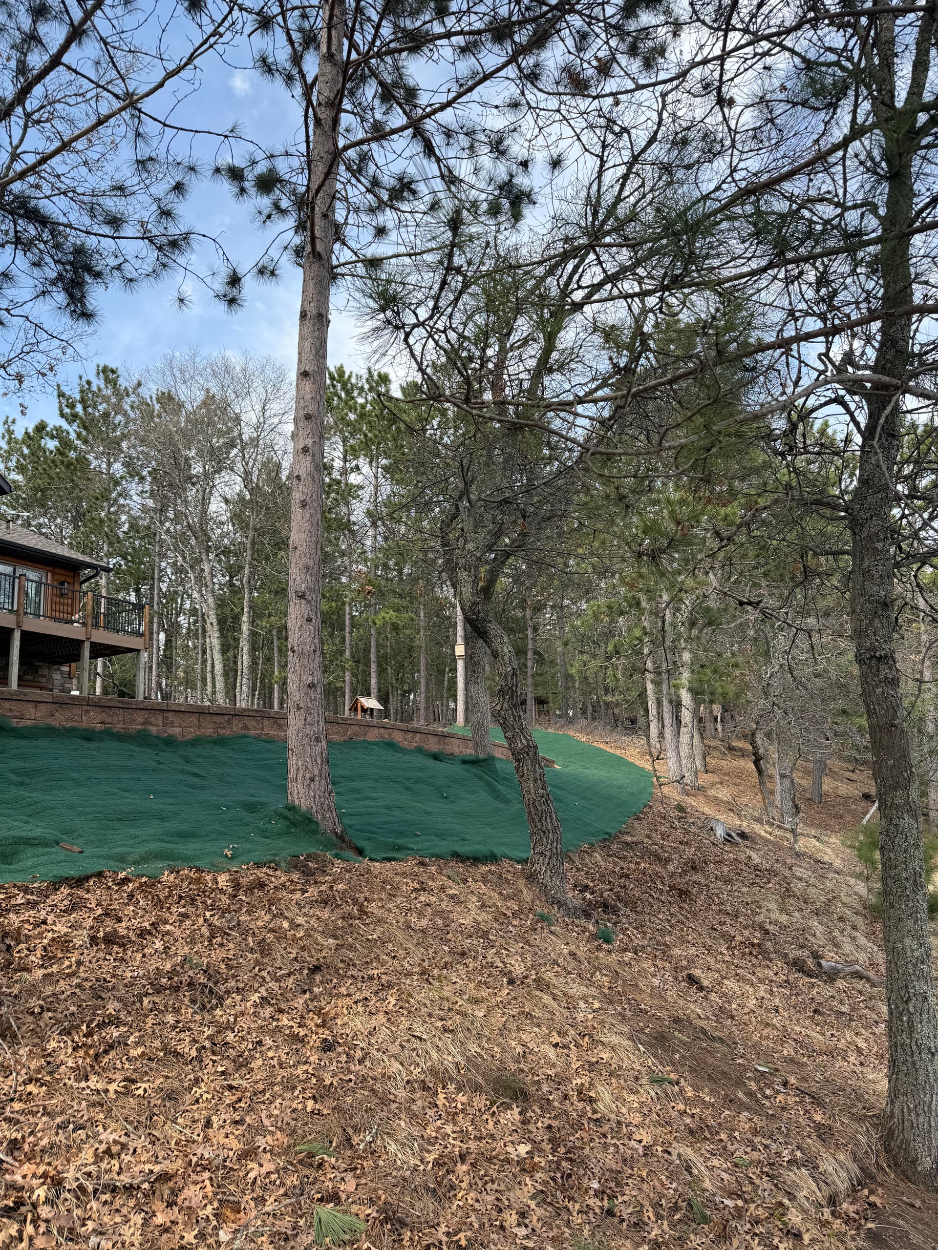 Gallery photos for 115-Foot Block Retaining Wall Replaces Failing Timber Wall on Eroding Hillside: Image #3