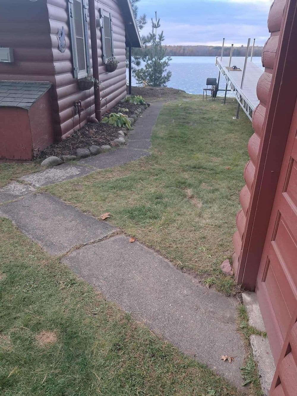 Gallery photos for Rotted Deck Gets Replaced with a Fresh Concrete Porch and Sidewalk: Image #2
