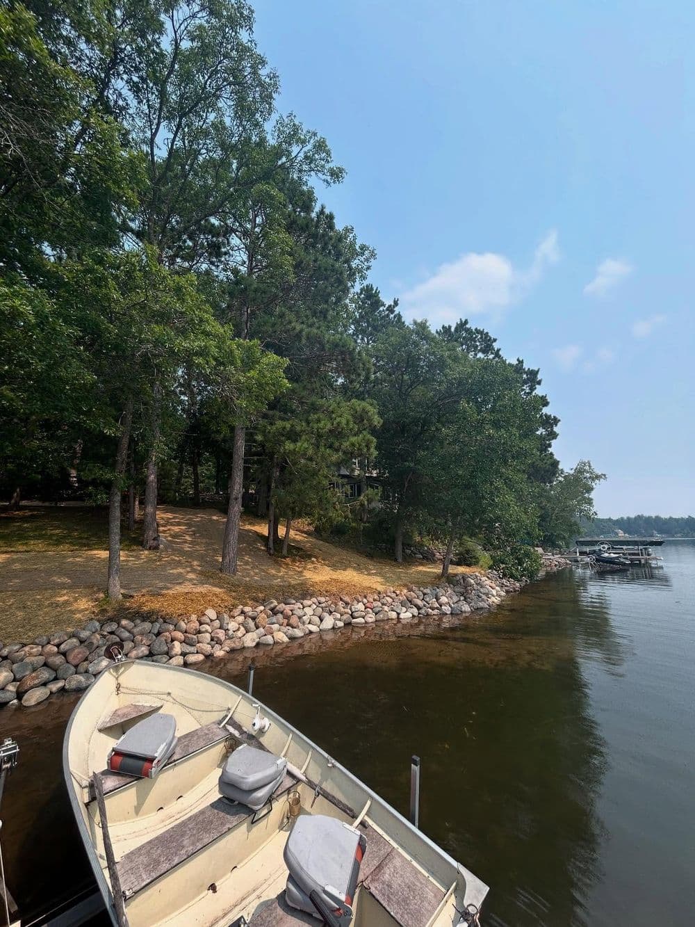 Lakeshore Boulder Retaining Wall and Flagstone Patio Rebuild