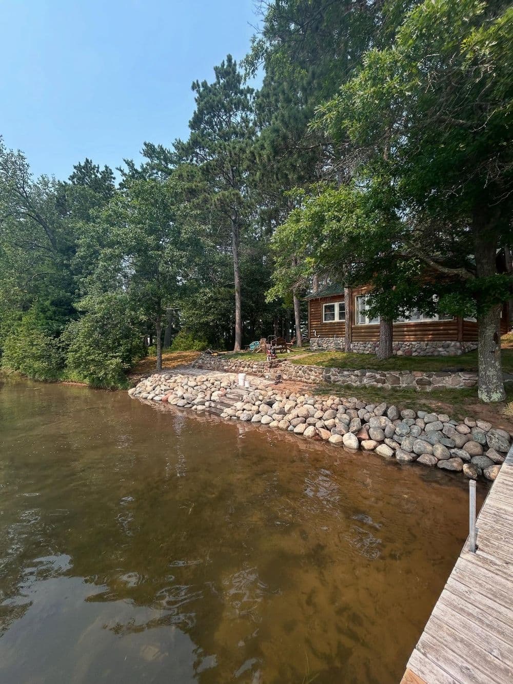 Gallery photos for Lakeshore Boulder Retaining Wall and Flagstone Patio Rebuild: Image #5