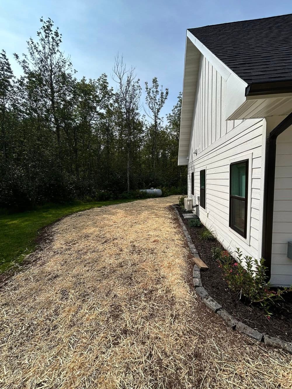Gallery photos for Full Yard Landscaping with Paver Walkway and Plant Beds: Image #3