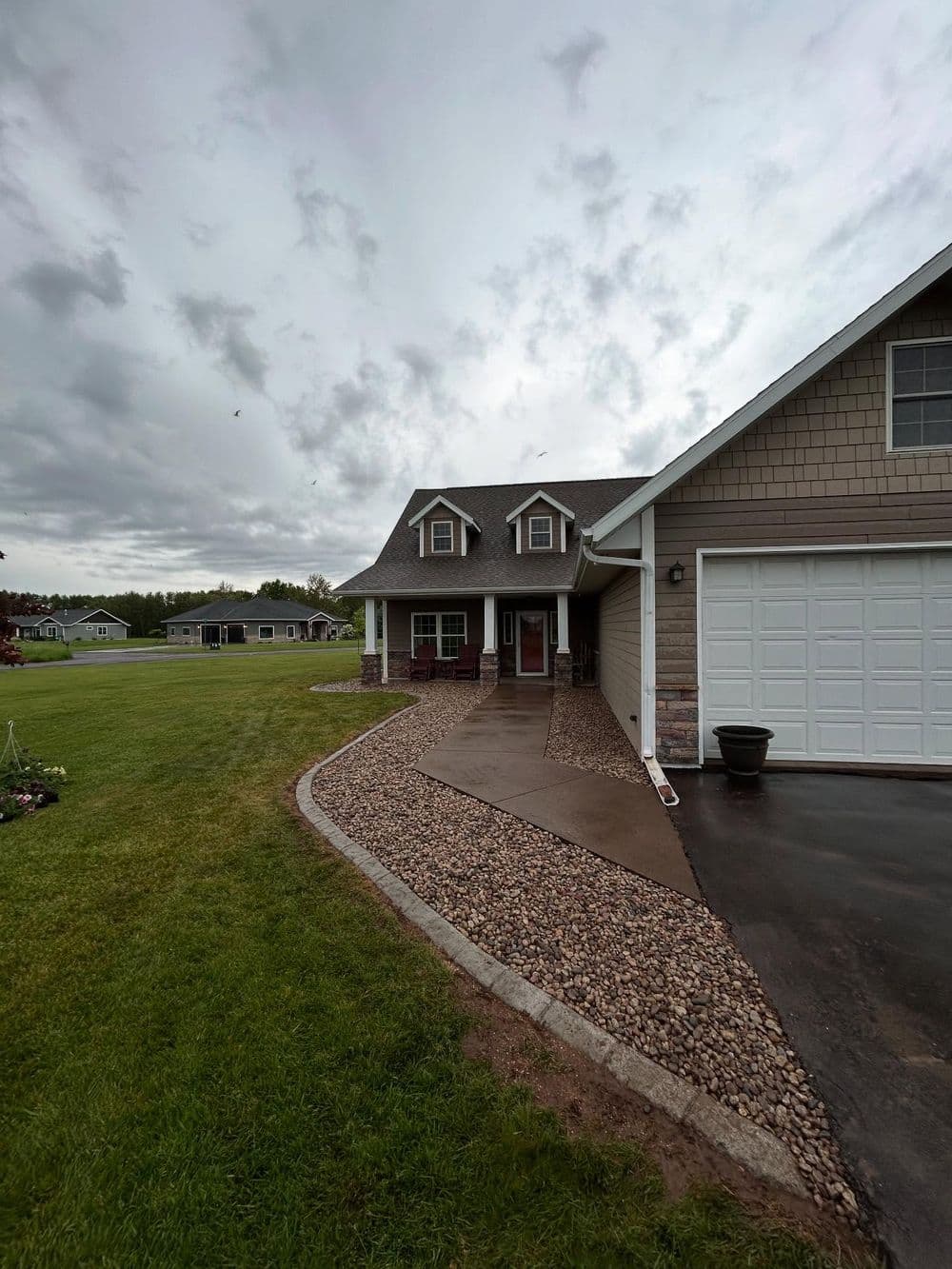 Landscape Curbing Before and After in Superior WI